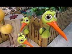 ODM Żelazne metalowe ozdoby ogrodowe Ręcznie wykonany metalowy duży zielony ptak