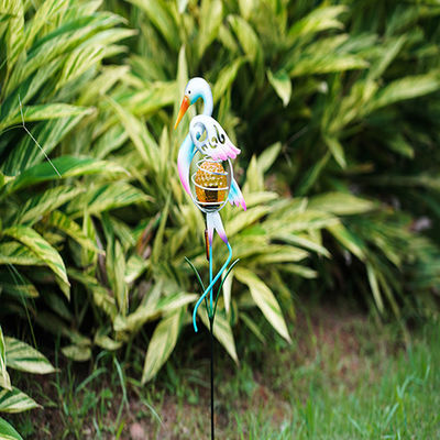 Colorful Solar Powered Garden Ornaments Decor Bird Lighting LED