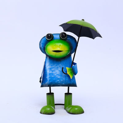 Customizable Frog Metal Garden Ornaments Decoration Weatherproof