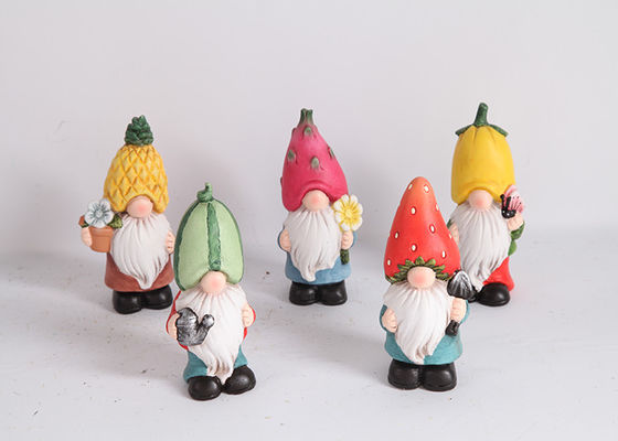 Gnome Pottery Garden Ornaments Multiple Ceramic Garden Statues Lifelike