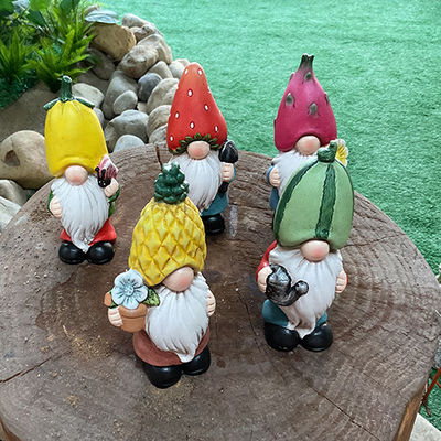 Gnome Pottery Garden Ornaments Multiple Ceramic Garden Statues Lifelike
