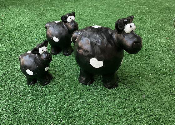 Handmade Ceramic Pottery Sheep Garden Ornaments In Different Sizes