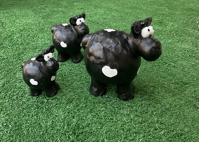 Handmade Ceramic Pottery Sheep Garden Ornaments In Different Sizes